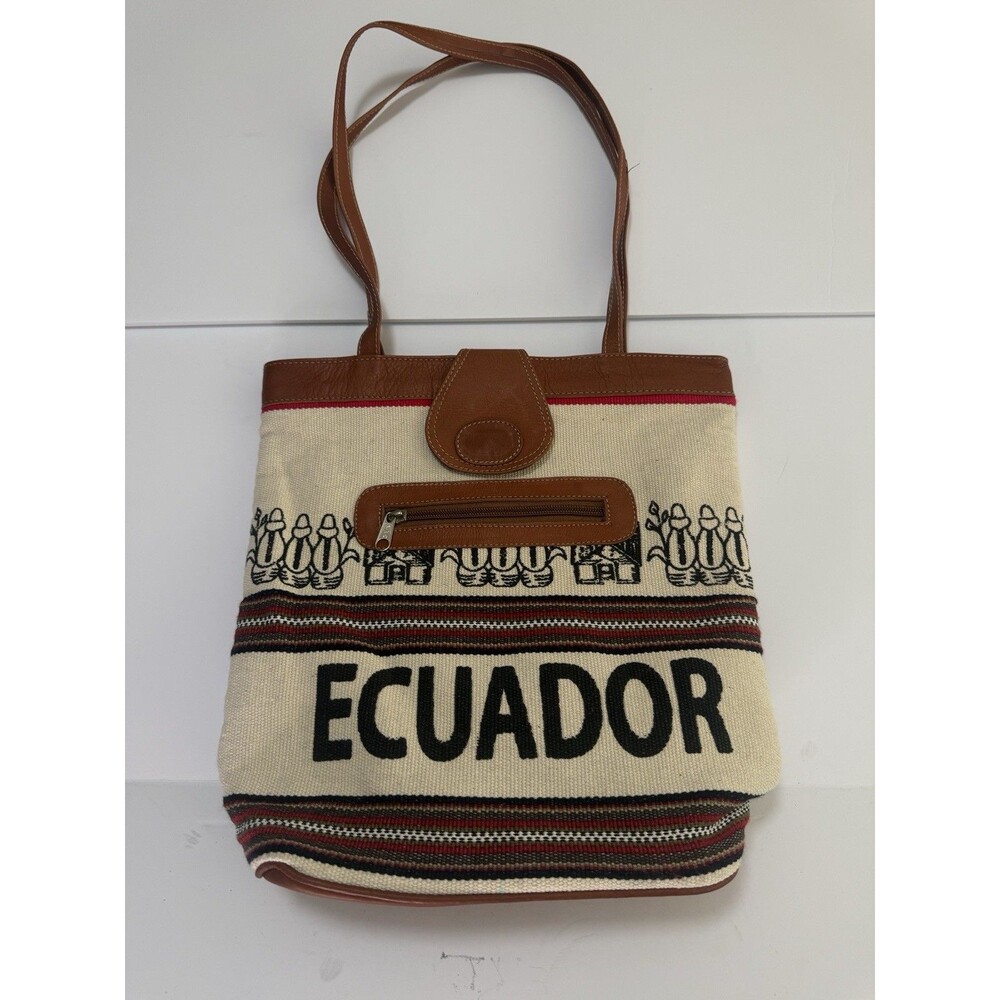 Ecuador Tote Purse Handbag Custom Made South American Design Unique Rare